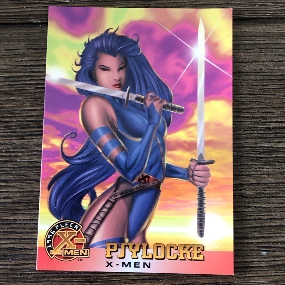 X-men ’96 Fleer trading card: Psylocke (X-Men) #10